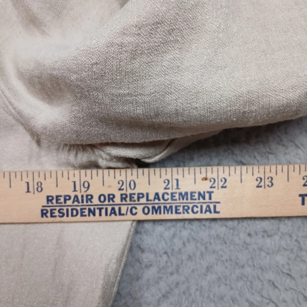 Chico's Utility Jacket Women's Size 1‎ Beige Drawstring Waist Zip Front